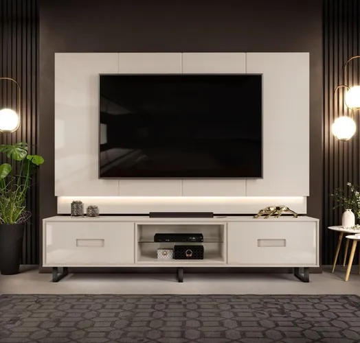 Combo Painel com Rack Madrid para TV de ate 75" **novo na caixa**