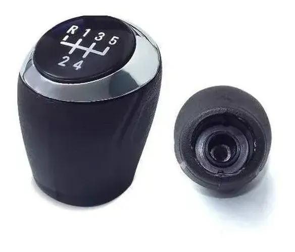 Manopla Bola Câmbio Onix / Prisma / Cobalt / Spin - Sob Pressão - Aro Cromado