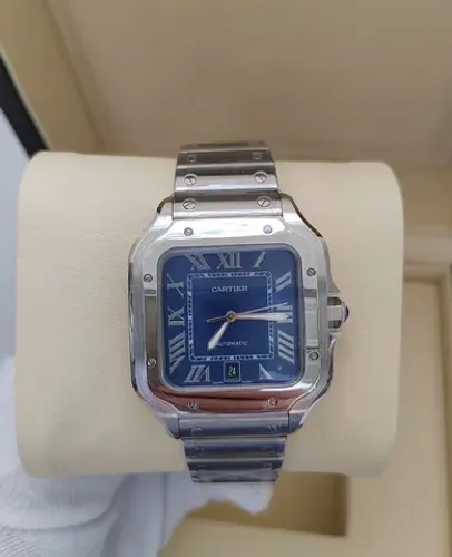 Relógio Cartier Santos Automático Azul
