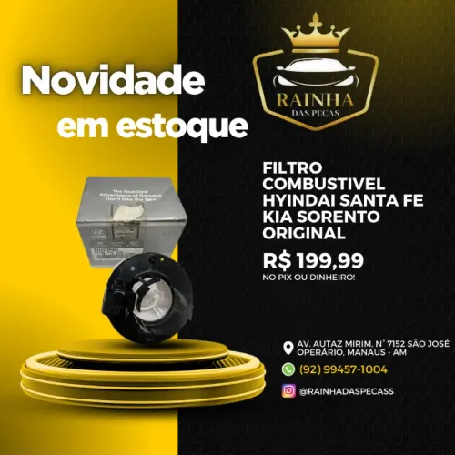 Filtro Combustível Original Hyindai Santa Fe Kia Sorento