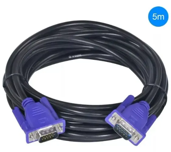 Cabo Vga 5m Monitor Lcd Pc Tv Projetor 5 Metros Arduino Automação COD-CP729