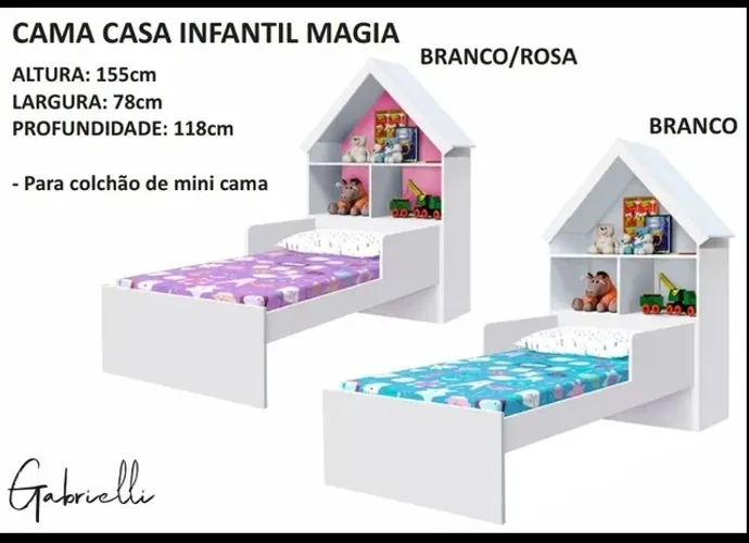 Cama Casa Infantil Magia **nova na caixa**