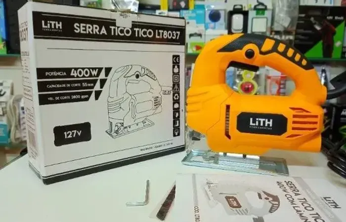 Serra Tico-Tico 400W 110V com Lâmina de Corte LITH novo entregamos