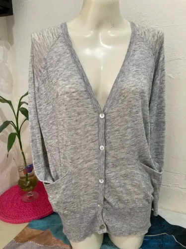 Suéter Zara Knit - Cinza - M