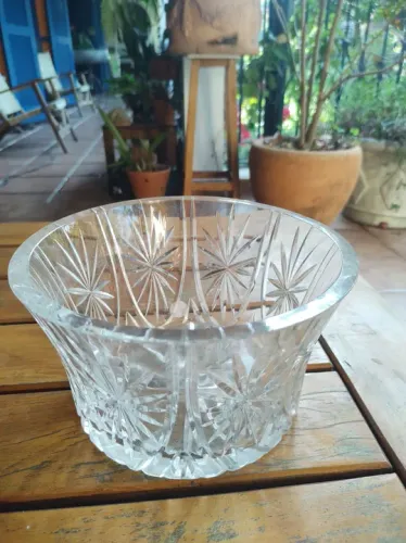 Centro de mesa em cristal