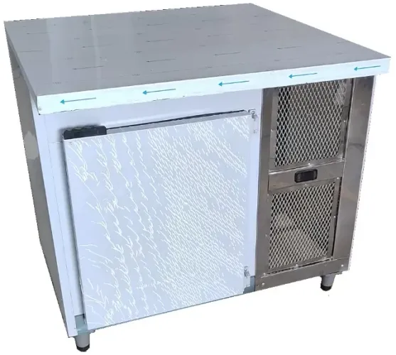 Balcão Serviço Inox 1,00 metro