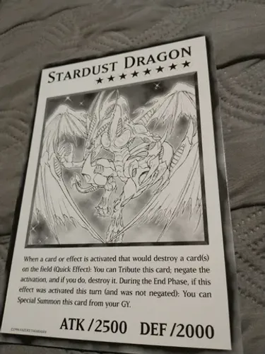 Yugioh!!! Stardust Dragon Pt (oversized) - Duel Overload