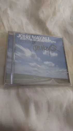 Cd Jonh Mayall autografado Blues +palheta original do Paul Gilbert do Mr Big!