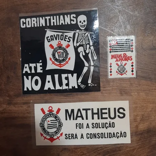 Adesivos do Corinthians antigos