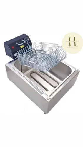 FRITADEIRA ELÉTRICA INDUSTRIAL 5 LITROS 1 CUBA 110V
