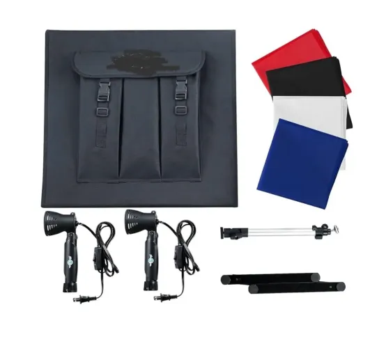 Cabine fotográfica profissional - fundo infinito conjunto completo de caixa de luz 