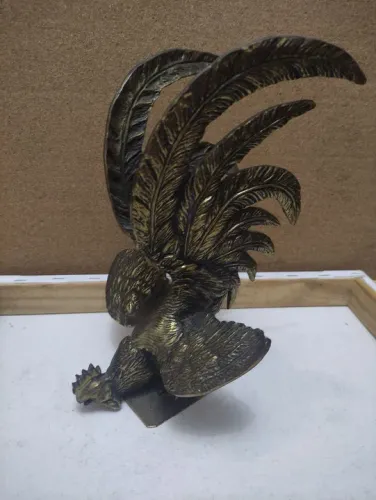 Estátua de Galo em Bronze<br>