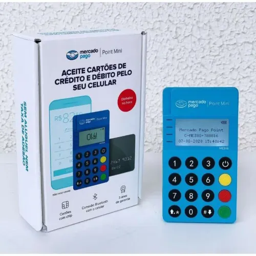 Kit 3 unidades Point mini NFC máquininha de cartão lacrada