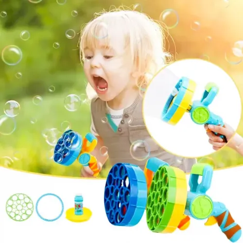 Lançador de Bolhas de Sabão com Motor Giratório Multibolhas - Blitz Bq-173 Etitoys