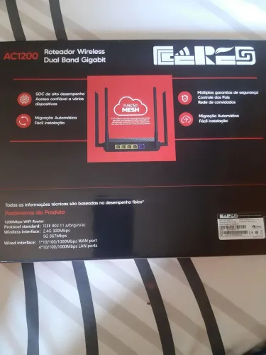Roteador Wireless Dual Band Gigabit AC1200