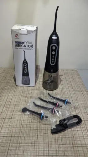 Irrigador Oral Portátil - Limpeza Profunda dos Dentes