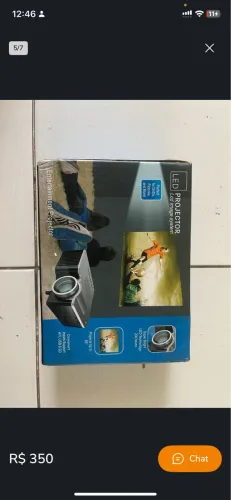 Mini Projetor data show 1 a 4 metros