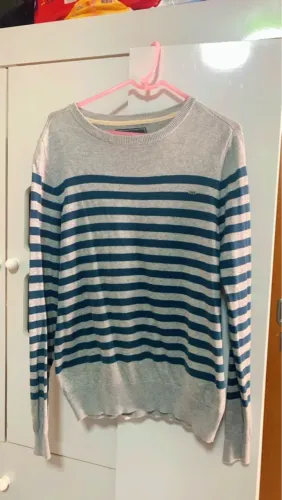 Camiseta com Listras M 