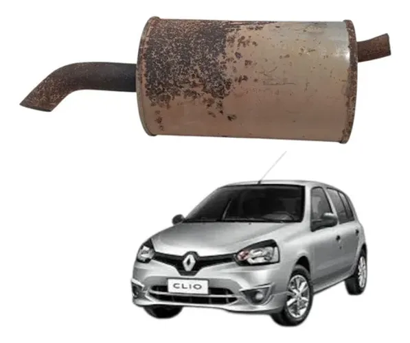 Escapamento Silencioso Renault Clio 1.0 16v 2015 2016 2017