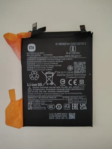 Bateria BM5V REDMI PRO 5G ORIGINAL