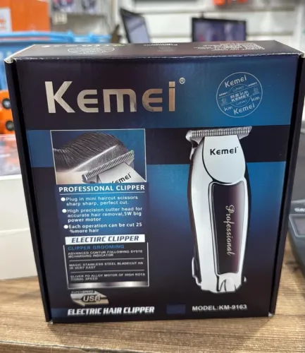 Máquina de Cortar Cabelo Kemei KM-9163 - Profissional