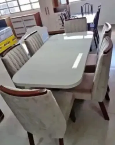 Mesa de Jantar 6 Cadeiras - MDF  - Novo 160x80