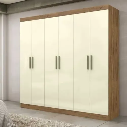 Guarda-Roupa 100% MDF Paris 6 Portas 2 Gavetas  DIRETO DE FÁBRICA!