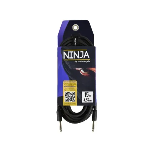 Cabo Guitarra Santo Angelo Ninja 3,05 metros Preto Novo