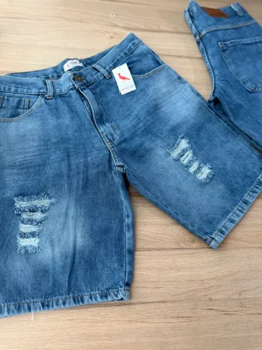 Bermudas jeans masculina 