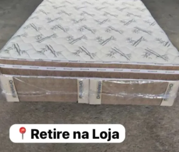 Cama box Queen Colchão d33 e base