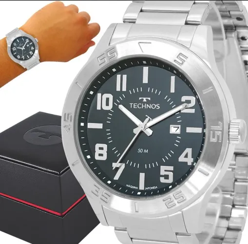 Relógio Prata Technos Original