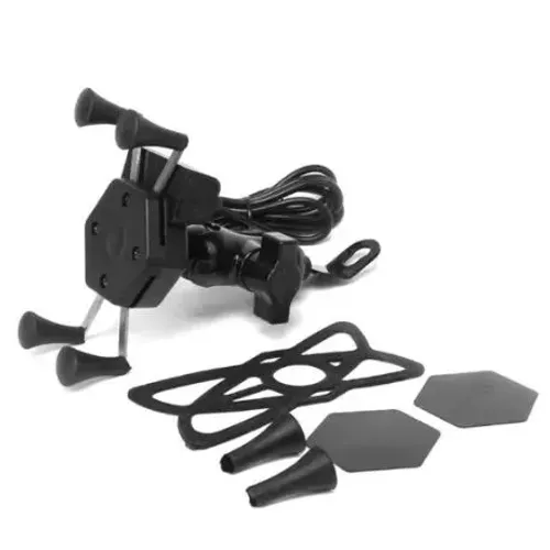 Suporte celular universal com garra e usb