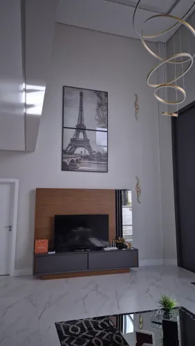 TORRE EIFFEL DE VIDRO COM MOLDURA DE 1.20m  X  2.20m