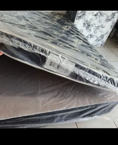 COLCHÃO CASAL NOVO + BOX COMPLETA