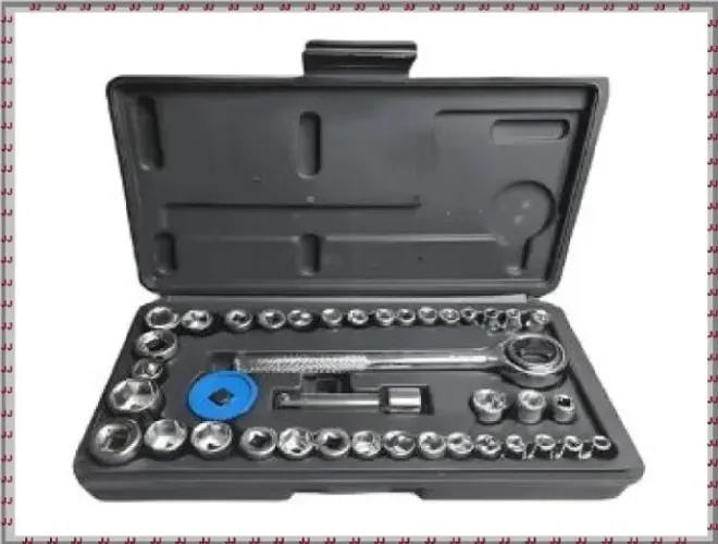 Jogo de chave soquete sextavado 40 peças 4 a 21 mm com maleta 