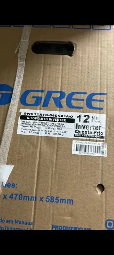 Ar Gree inverter 12000 BTUs + Novo + Nota + Garantia