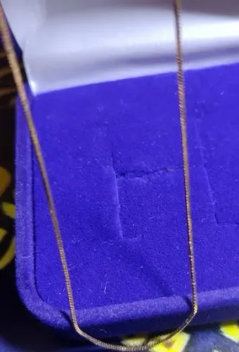 Gargantilha Ouro 18 Kilates Peso 2.10 Gramas 55 Cm 0.5mm                                  