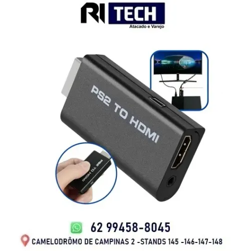 Adaptador Conversor Ps2 Playstation 2 Para Hdmi Tv Monitor