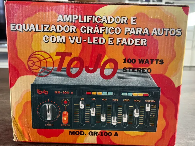 Equalizador e amplificador tojo gr-100a novo zero na embalagem 