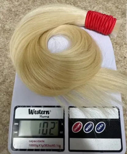 Cabelo loiro claro do sul