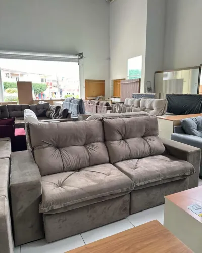 Sofá 2 Lugares Bege - Novo - Conforto e Estilo!