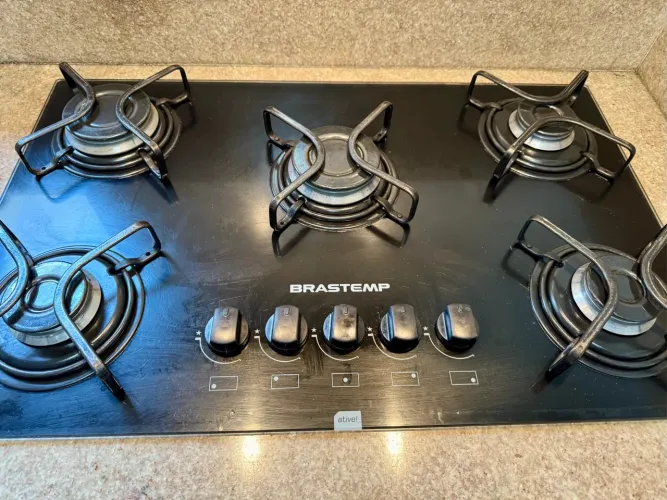 Cooktop 5 bocas brastemp