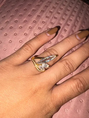 Anel banhado a ouro- comprado por 180 no Cristais de Gramado