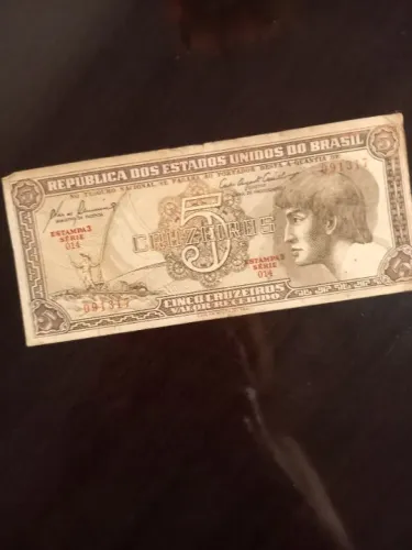 Cédula de  5 Cruzeiros