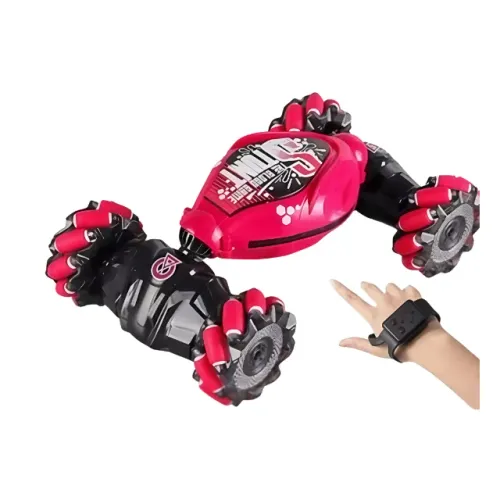 Carrinho 360° Anfíbio com Led e sensor de gesto Rosa