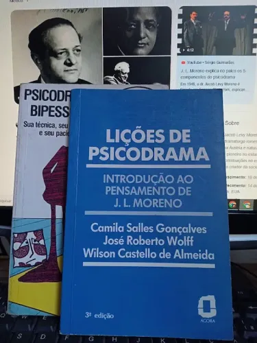 Livros de Psicodrama - 2 unidades - Rosa Cukier - J. L Moreno