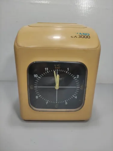Relógio De Tempo Amano Gravador Tempo (sem Chave) Leia 4xm - Bege (Usado)