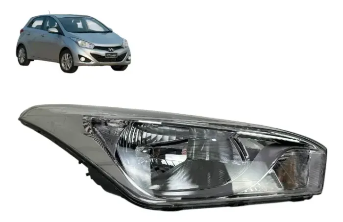 Farol Hb20 2013 Até 2019 Cromado Direito Original (Usado)
