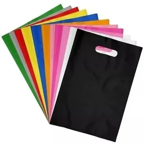 Sacolas Plásticas Boca Palhaço 30x45 Alça Vazada - 100un