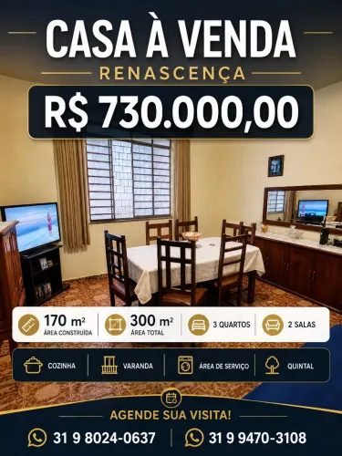 Casa bem localizada bairro Renascença - BH